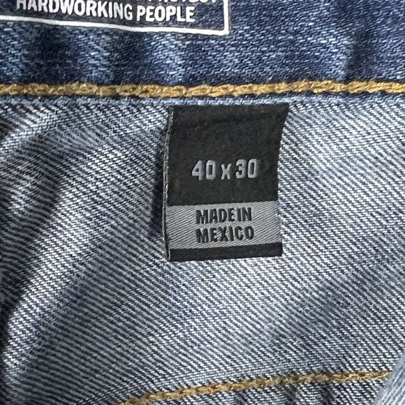 Carhartt Rugged Flex Jeans Men’s 40x30 Relaxed Fit 5 Pocket Coldwater Blue Chore - Picture 5 of 13